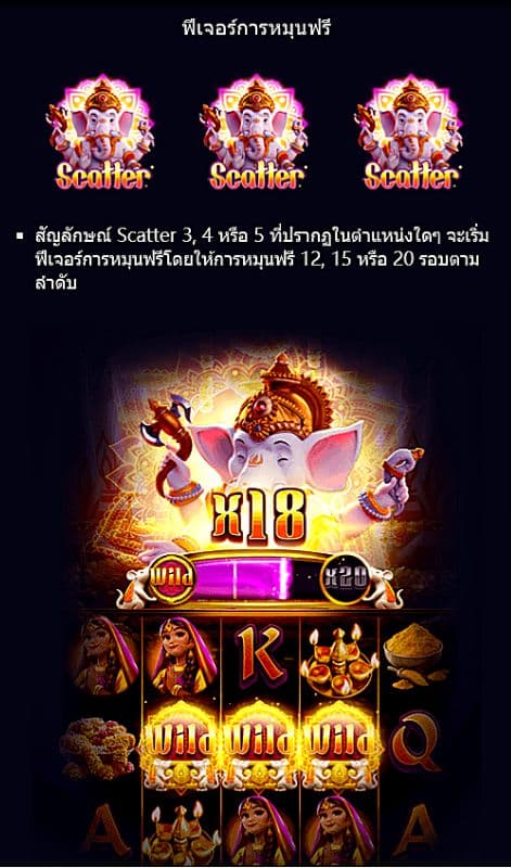 ฟีเจอร์ของเกม Ganesha Fortune